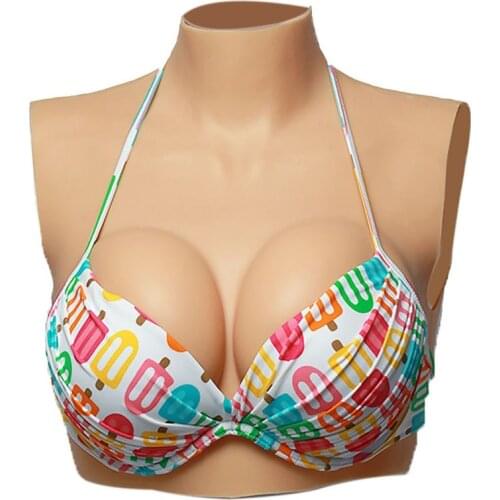 Softmary Waterdrop Shape Soft Natural Artificial Breast Forms Fake Silicone Boob for Crossdresser Drag Queen Shemale Transgender