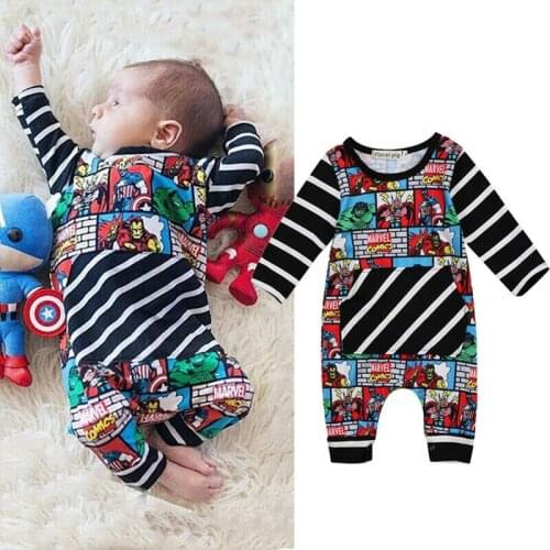 New UK Toddler Baby Boy Girl Superhero Romper Bodysuit Jumpsuit Outfit Kids Clothes High quality and Brand new 100