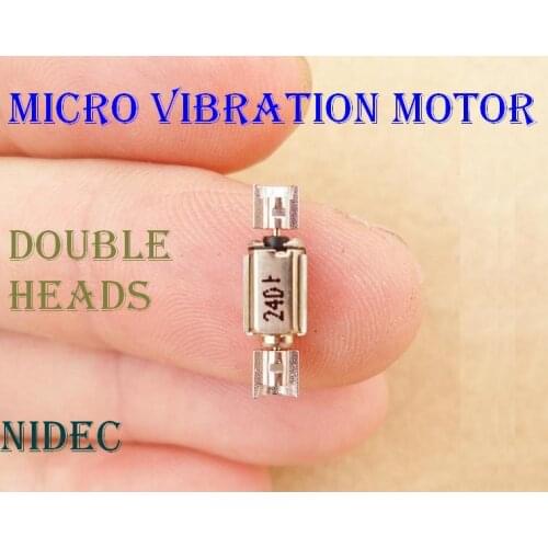 [New Arrival] 100pcs Japan Nidec 1.5-3V 3.5*4.3 MM Micro Vibration Motor With Double Vibrating Heads / Double Eccentric Heads