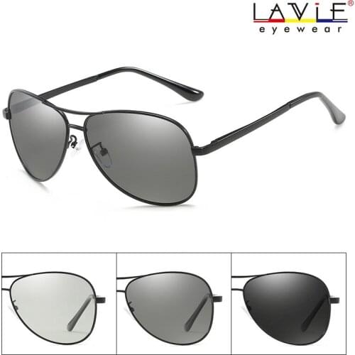 2019 New Arrival Polarized Photochromic Pilot Sunglasses Men Women Goggle Chameleon Change Color Glasses Men Women Glasses