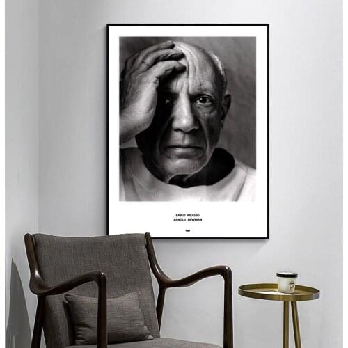 Pablo Picasso Black and White Photography Poster Abstract Wall Art Canvas Print Famous Painting Moden Home Decorative Picture