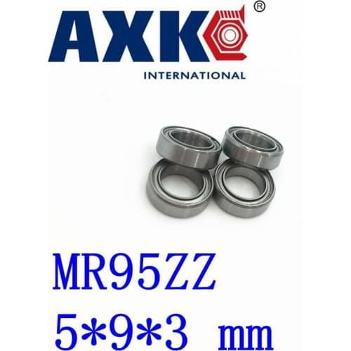 Axk Free Shipping 10 Pcs Mr95zz Abec-5 5x9x3 Mm Deep Groove Ball Bearings Mr95 / L-950 Zz