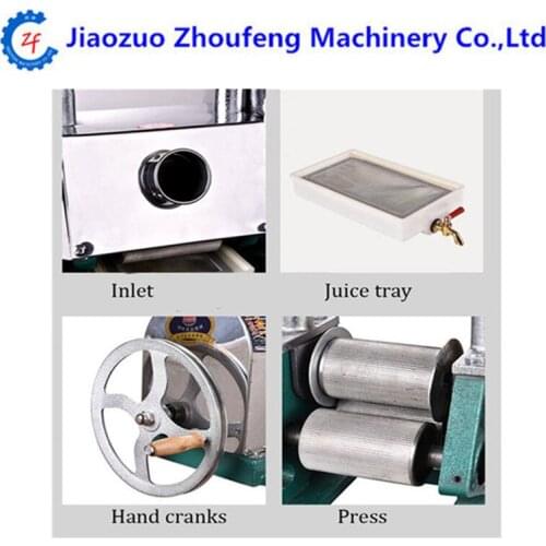 Manual hand sugar cane juice maker sugarcane juicer press machine cane extractor squeezer 150kg/h