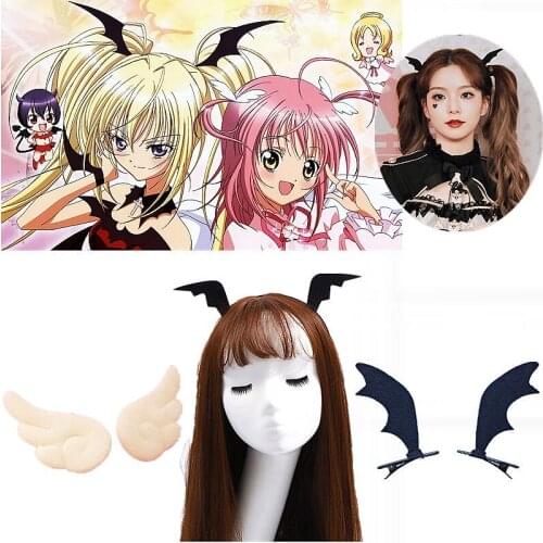 Shugo chara tsukiyomi utau hoshina cosplay wings hairpins Devil horn hair ornament Costume women Cartoon Props Accessories
