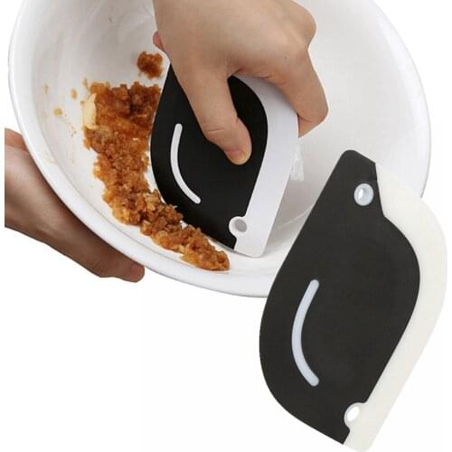 Kitchen Cleaning Silicone Scraper Kitchen Bathroom Stove Dirt Decontamination Scraper Cake Baking Tool Oil Plate Cleaning Tool