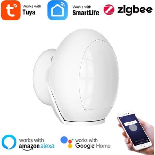 Tuya ZigBee3.0 Smart Mini PIR Sensor Human Body Movement Sensor Wireless Smart PIR Motion Sensor Support Alexa Google Home