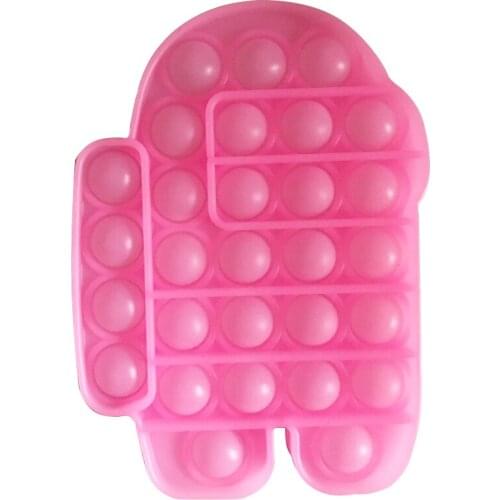 Glowing in the dark Luminous Antistress Pressure Reliever Simple Dimple Bubbles Silicone Fidget Sensory Toys for Adult Kids