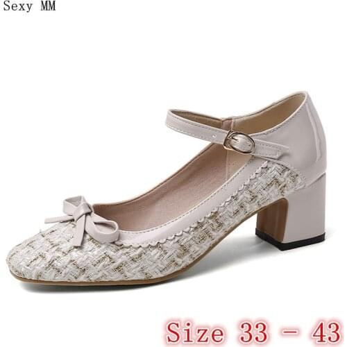 High Heels Ladies High Heel Shoes Women Pumps Stiletto Woman Kitten Heels Small Plus Size 33 - 40 41 42 43
