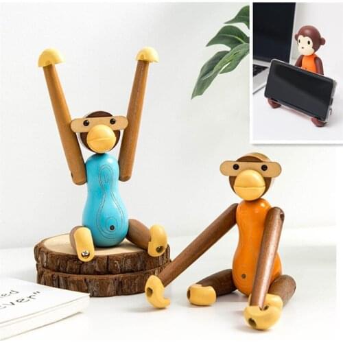 Cute Monkey Mobile Phone Stand Ornaments Decorations Home Decoration Monkey Ornaments