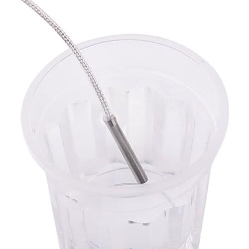 Waterproof Probe Type PT100 Resistance Temperature Detector RTD Thermal Sensor 3 Wires Cable for Temperature Controller Input