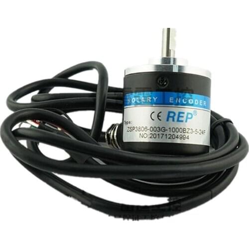 High precision ZSP3806-003G-1024BZ3-5-24F incremental photoelectric encoder 5 24 v 6mm solid encoder 1024ppr 24C2 5-24C 5-24F