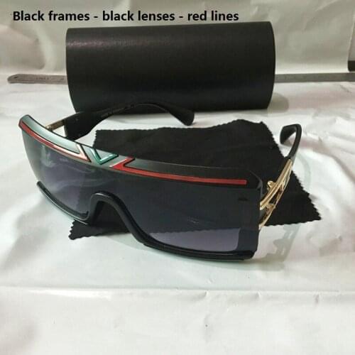 European and American womens conjoined sunglasses UV protection 400 rectangular sunglasses 4024A