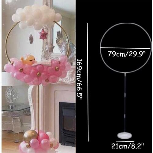 169cm Round Circle Ballon Stand Balloons Hoop Holder Colmn Weddng Backdrop Balons Farme Birthday Party Baby Shower Decoration