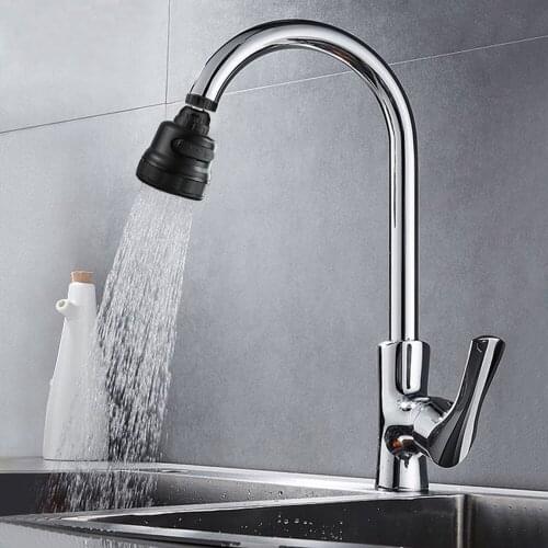 3 Modes Black Faucet Nozzle Rotatable Bent Water Saving Tap Adapter Movable Flexible Faucet Extend Hose For Kitchen Accessories