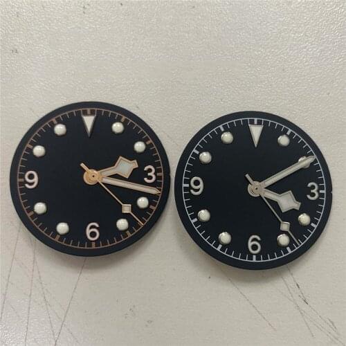 31MM Sterile Watches Dial Replacement Green Luminous Watch Dial for Miyota 8215 821A for Mingzhu DG2813 DG3804 Movement