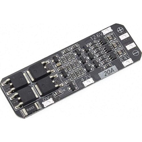 3S 20A Li-ion Lithium Battery 18650 Charger PCB BMS Protection Board for Drill Motor 12.6V Lipo Cell Module 64x20x3.4mm DIY