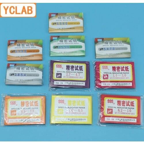 YCLAB 80PCS Special Indicator Paper pH 0.5-5.0 1.4-3.0 2.7-4.7 3.8-5.4 5.4-7.0 5.5-9.0 6.4-8.0 7.6-8.5 8.2-10 9.5-13 Test