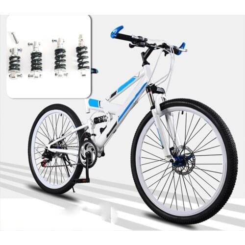 Mountain Bike Metal Rear Suspension Bumper Spring Shock Absorber Bicycle Parts Rear Shock Accessories 125/150mm 1200/1500LBS