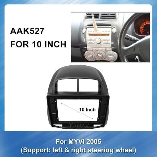 2 Din Car Radio Stereo DVD Receiver face plate Frame for-Toyota MYVI 2005 Car accessory GPS Navigation dash mount kit panel