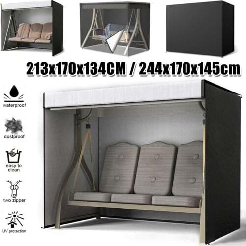 Meigar Outdoor Swing Chair Cover 3seater Courtyard Garden Hammock Patio Canopy Bench Seat Waterproof Cover Protector Sun Shade