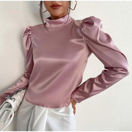 Chu Mark Satin Blouses