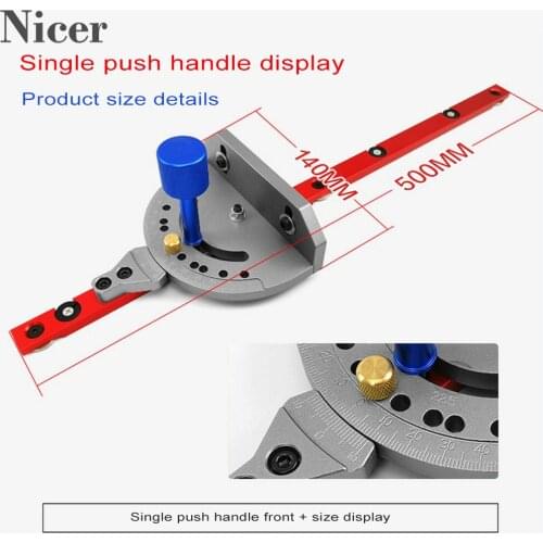 Woodworking Universal Push Handle Backer Engraving Machine Upside Down Angle Plate DIY Carbide Woodworker Gauging Tools