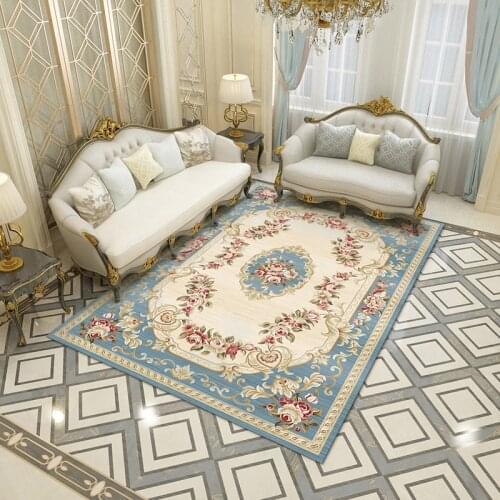 Europe Vintage Carpet For Living Room Home Bedroom Decor Thick Carpets Morocco Sofa Table Large Rug Modern Blanket Area Coffee