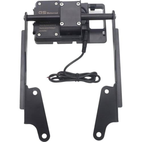 Motorcycle Phone Mount GPS Navigation Bracket Windshield Holder with Charging Case for Yamaha MT-09 MT09 2016-2019