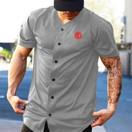 Summer Men Workout T-shirt Classic Short Sleeve V-Neck Quick-drying Streetwear T-shirt Mesh Breathable Undershirt