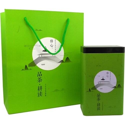 Chocolate Bean Tube Style Metal Double Lid Hinged Food Tin Can