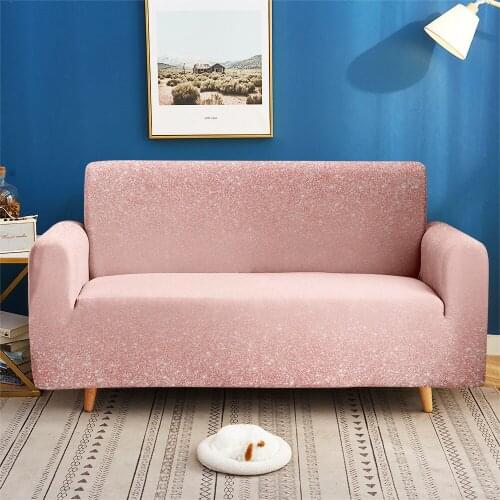 Custom 3D Print Fashion Shine Flash Elastic Couch Cover Sofa For Living Room Bedroom Home Decor 1/2/3/4-seater Sofa Protector