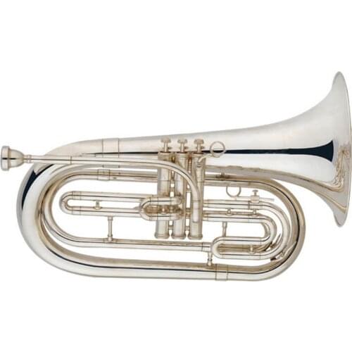Nickel plated Tone Bb Marching Baritone Horn
