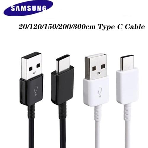 0.2/1.2/3M Original Samsung A21S M31S A30 A50 A60 A70 S10 S9 S8 Plus Fast Charging Cable USB C Data Line For Galaxy Note 8 9 10