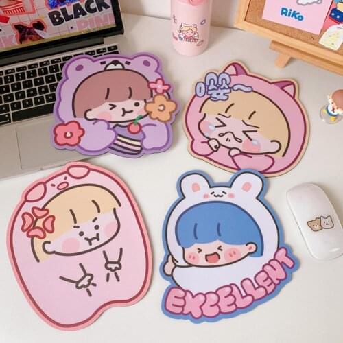 Antislip Cute Girl Pattern Mouse Pad Desk Big Mat Pads Cup Mat Cartoon Waterproof Office Home Decor for Girls Boys
