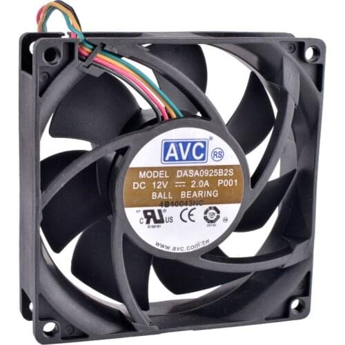 COOLING REVOLUTION DASA0925B2S 9cm 90mm 92mm 9025 9225 92x92x25mm 12V 2.0A Double ball bearing air volume server cooling fan