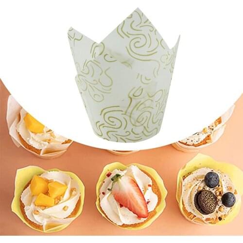 100 Pcs Muffin Paper Wedding Muffins Paper Moulds Tulip Mould Baking Paper For Baking Classes Cake Cupcakes Baking Tools