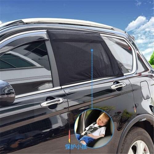 2Pcs Car Window Sun Shade Rear Side Windows Kids Baby Uv Protected Cars Sun Shades Car Rear Side Window Sun Visor Shade Side SUV