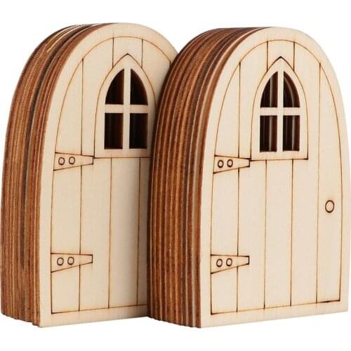 20 pcs Mushroom Elf Doors Lovely Mini Fairy Door Garden Adornment Miniature Decoration for Park