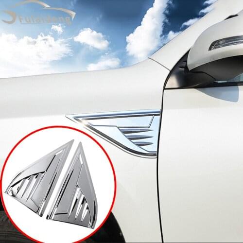 2pcs For Toyota Prado Fj150 2010-2021 ABS Chrome Fender Emblem Accent Moulding Trim Cover Car Styling Accessories