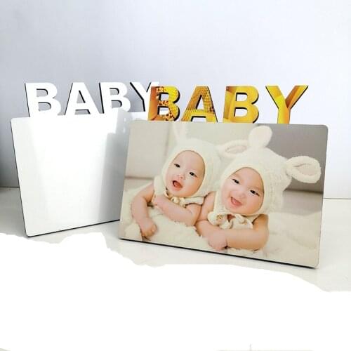 4pcs/lot Free shipping Sublimation Blanks MDF Photo Plate Tag Printing Sublimation Ink Transfer Print DIY Gift 180*150*5mm