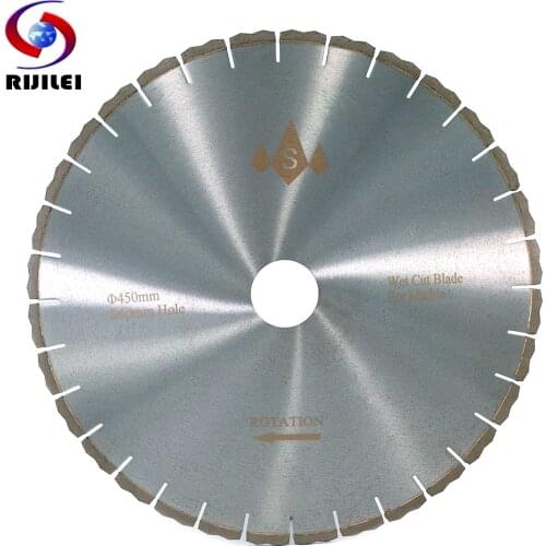 RIJILEI 450mm Marble Silent Diamond Saw Blades Professional cutter blade for marble stone Sharp cutting circular Cutting Tools