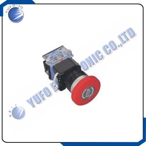 Free Shipping One Lot 1X Emergency Stop Self-locking Switch Push Button LA38-11ZS STOP Silver Point AK