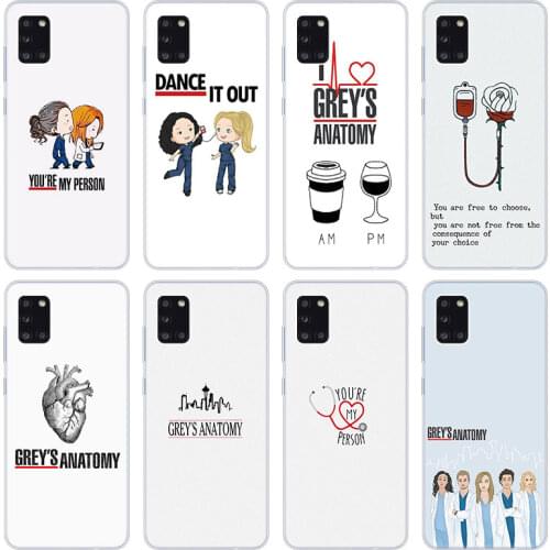 Greys Anatomy You're My Person Case for Samsung Galaxy A02 A10 A11 A12 A20 A20E A21 S A22 A30 A31 A32 A01 Core Silicone Cover