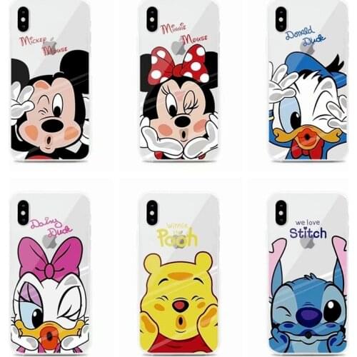 Disney High Quality Tpu Phone Case for IPhone12mini 12 7 8 X XS XR XS Max 6S 6Plus 6SPlus 12ProMax Winnie The Pooh Stitch Cover