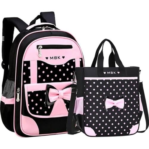 High Quality School Bags For Teenage Girls Cute Dot School Backpacks Kids Children Shoulder Bag Waterproof Orthopaedic Schoolbag
