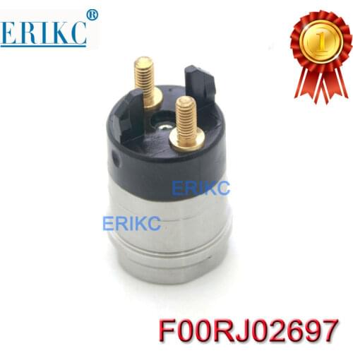ERIKC F00RJ02697 Common Rail Injector Solenoid Valve F00RJ02697 Diesel Nozzle Valve F00R J02 697 for 0445120212 injector
