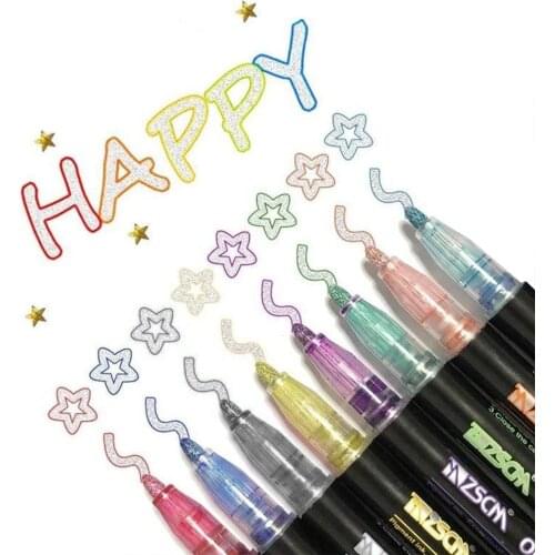 Art Marker School&Office Art Stationery Supply Children Drawing Watercolor Pen Set 8 Colors Marker Washable Painting Pen 5ml