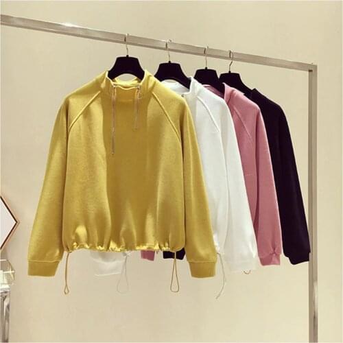 KISBINI 2020 Fashion Women Hooded Autumn Spring Female Top Clothes Solid Zipper Design Lady Long Sleeve Clothing Hoodie