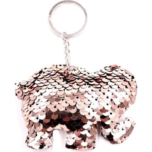 Cute Turtle New Reflective Double-sided Sequin Keychain Christmas Tree Pendant Ladies Bag Car Accessories Key Ring Gifts Female