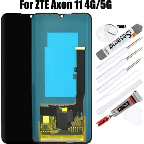 5G A2021 A2021G A2021L AMOLED Screen Replacement Compatible With ZTE Axon 11 4G LCD Display Touch Panel Digitizer Assembly